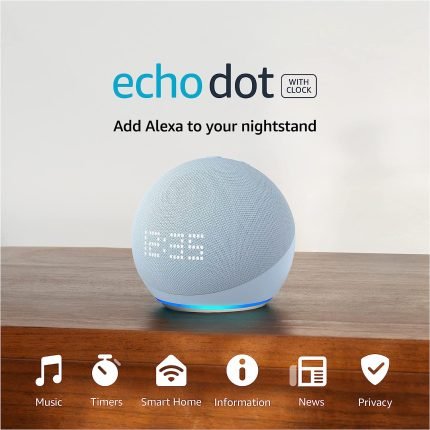 Amazon Echo Dot 5th Gen with Clock