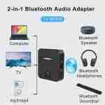 Bluetooth Transmitter & Receiver 2-in-1 Price in Bangladesh | Alixoom