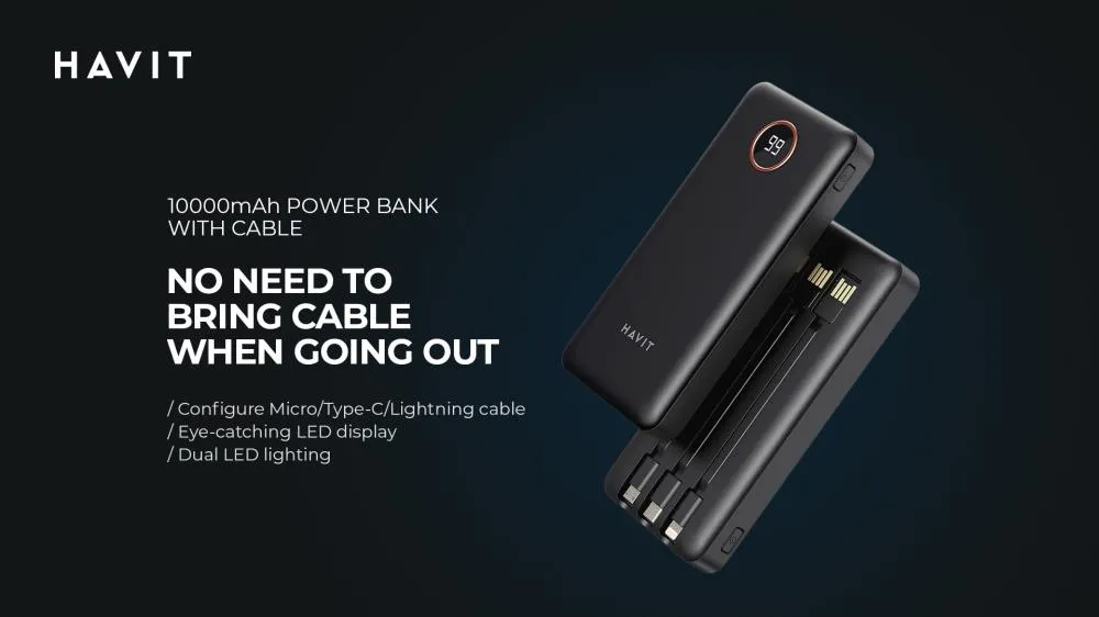 Havit PB74 10000mAh Power Bank