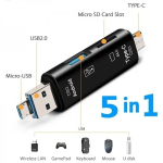 Multifunction OTG Card Reader- Type-C/USB /Micro USB/micro SD Memory Card Reader -New| Alixoom