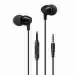 USAMS US-SJ594 EP47 3.5mm In-Ear Earphone- Black Color -New| Alixoom