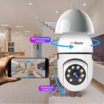 Night Vision Wireless Auto Tracking 360 Degree WiFi CCTV Security Camera Light WiFi Bulb - Image 4