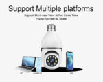 Night Vision Wireless Auto Tracking 360 Degree WiFi CCTV Security Camera Light WiFi Bulb - Image 3